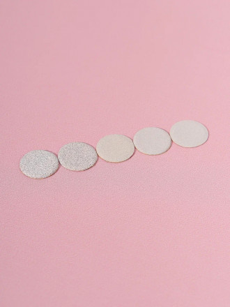 ALGEBRA BEAUTY   SOFT WHITE   Тонкие   S (15мм)   #80   (50шт)   Сменные файлы  для педикюрного диска без подложки