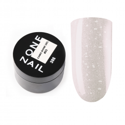 ONE NAIL   Gel CAMO SHINE   #03   30г (шайба)  Гель для моделирования средне-жидкий с хлопьями Юки