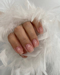 ONE NAIL   Gel CAMO SHINE   #07   30г (шайба)  Гель для моделирования средне-жидкий с хлопьями Юки